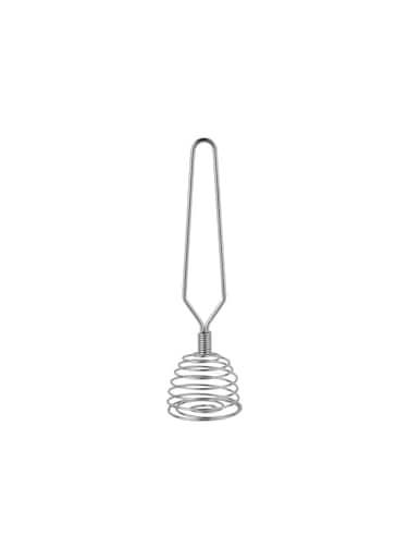 8" Stainless Steel Whisk- RF12461/ Spring Coil, Comfortable Handle, Classic Design and Ergonomic Grip / Heavy-Duty Manual Use, Used for Eggs, Sauces, Cream, Yogurt Silver