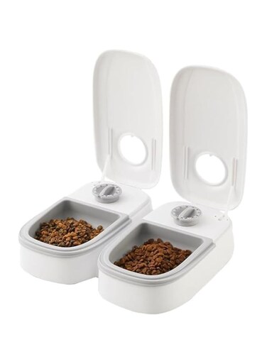 Oasisgalore Automatic Cat Pet Feeder, Cat Food Bowl Automatic Cat Pet Food Bowl Dispenser