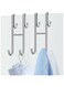 YHRY Shower Door Hook 2 Pack, Double Sided Towel Hooks Over Bathroom Frameless Glass Shower Door, Drilling-Free Stainless Steel Bathroom Hanger for Bathroom, Dining Room and Kitchen-Sliver