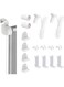 TERRIFI Roller Blind Spares, Roller Blind Spares with Bracket and Bead Chain, Curtain Roller Accessories for Curtain Rods Roller, Blind Brackets, Long Service Life, 17 mm