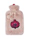 Pomegranate Hot Water Bag With Soft Plush Cover For Pain Relief Beige/Red/Pink 2Liters