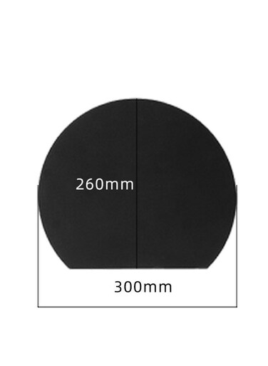 Antimicrobial Anti-Mold TPU Cutting Board - Semi-Circular Kitchen Chopping Board With Non-Slip Surface, Flexible Plastic Board For Baby Food, Bendable For Easy Food Transfer &amp; Standing Storage 30x26x0.4 cm , Black