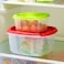 5-Piece Food Storage Container Set - Fridge Storage, Usable Plastic Bowls with Extra Small Containers