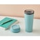 LocknLock Clip Tumbler 540ml Sky Blue &ndash; Dual Vacuum Insulated Spill-Resistant Travel Mug with 2 Caps