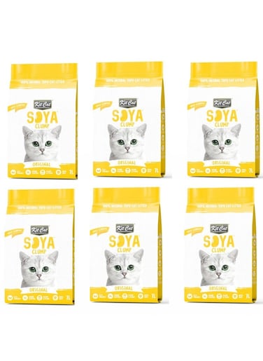 Kit Cat Soya Clump Soybean Litter &ndash; Original 7L(1 Box &ndash; 6pcs)