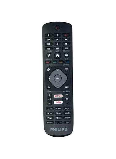 Replacement Remote Control for Philips Smart LED LCD TV with YouTube &amp; Netflix Key Buttons