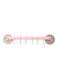 Six Row Hook Hanger Pink 37x7cm