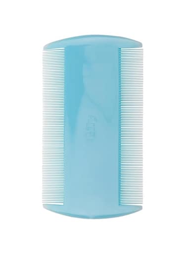 Fine-Tooth Dual-Sided Combs for Head Lice Removal, Durable Plastic, Multi-Colored, Pack of 1