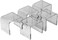 Mirart Clear Acrylic Display Risers 2" Wide (5 Pack)