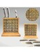 Souq DESIGNS Wooden Knife Block Storage for Knifes &amp; cooking Spoons Universal Storage and Kitchen Utensils Holder with Block Knife Stand Rack and Knives Organizer for dining table