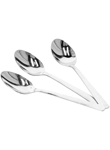 Delcasa DC1470 3 Pcs Stainless Steel Tea Spoon - Plain Pattern Cutlery, Dishwasher Safe, Mirror Polished, Ergonomic Handle   Stainless Steel Material   Perfect for Home, Hotel &amp; More