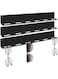 KASTWAVE Sunglass Organizer, 3 Pack Wall Mounted Glasses Organizer with 6 Slots, Acrylic Glasses Holder, Sunglasses Rack for Hanging Eyeglasses, Home Decor, Black