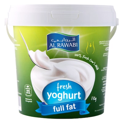 Al Rawabi Full Fat Plain Yoghurt, 1kg