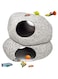 Aputue Aquarium Decoration, 2 Pcs Fish Tank Decoration Rock Caves, Cave Hollow Freshwater Saltwater for Fish Shrimp Play Ornament, Hideaway for Shrimp Cichlid Hiding Breeding Spawning