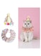 Bolivia's Pet Birthday Party Supplies, 2 Pcs Cute Pet Birthday Hat Scarf Set, Lace Puppycat Birthday Bandana Scarf and Party Hat, Exquisite Pet Party Decorations for kitten and Puppy