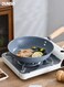 Non-stick cookware with Heat-Resistant wooden handle, Home Frying Pan with Durable Marble Coating ,Induction Cookware with Hanging Loop,28cm
