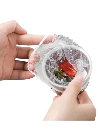Kitchen Sink Strainer Mesh Bag, Disposable Mesh Sink Filters, 200 PCS Disposable Mesh Sink Strainer Bags for Collecting Kitchen Food Waste Leftover Garbage, white