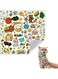 Cat Wrap for Cutting Nails,Cat Grooming Wrap,Cat Restraint for Nail Clipping, Cat Restraints for Grooming Anti-Scratch/Escape Self-Adherent Cat Swaddle Wrap Calming &amp; Holding Cat(M (Within 9.9lbs))