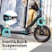 سكوتر Aero Big Wheels للأطفال من عمر 8 إلى 12 عامًا، والمراهقين والبالغين. سكوتر تنقل للكبار مزود بفرامل يدوية، وبساط مطاطي، ونظام امتصاص للصدمات، وقابل للطي وتعديل الارتفاع.