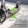 Aero Big Wheels Kick Scooter For Kids Ages 8-12, Teens and Adults. Commuter Adult Scooters with Hand Brake, Rubber Mat, Shock Absorption, Foldable and Height Adjustable