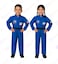 Astronaut Costume for Kids &ndash; Unisex Blue Space Suit with UAE Badge- Medium