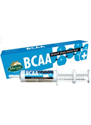 مكمل ميرفيو بي سي إيه إيه 60 مل من الأحماض الأمينية المتفرعة السلسلة، لدعم طاقة العضلات والأداء لدى الخيول من ڤارماسي