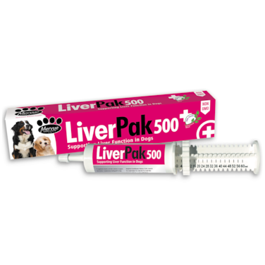 ميرفيو ليفيرباك 500 لدعم وظائف الكبد، معجون للكلاب يساعد على تخفيف الغازات والانتفاخات، الفحم المنشط لتسمم الكلاب 60 مل