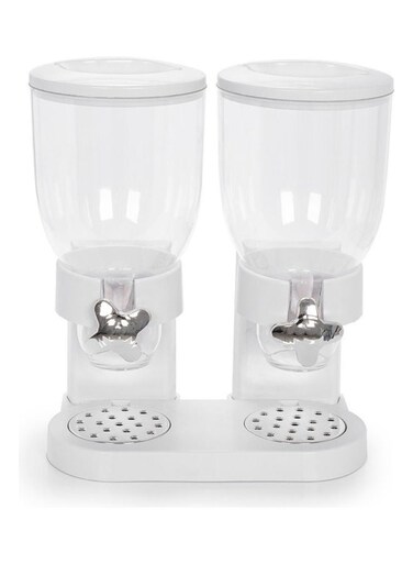 Double Cereal Dispenser White 3500ml