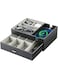 ProCase Valet Tray for Man, Double Layer EDC Catchall Trays Table Nightstand Organizer with Phone Charging Station, Dresser Top Faux Leather Storage for Keys Wallet Glasses Watches -Black