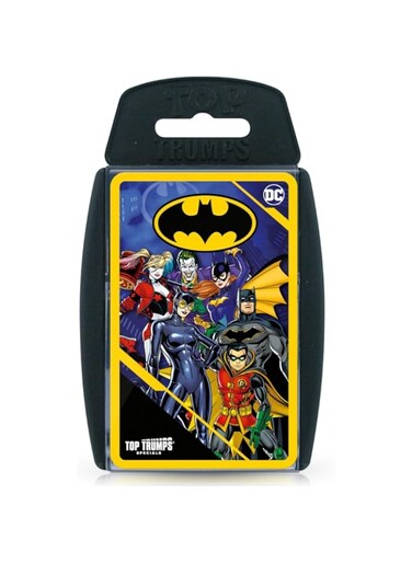 Top Trumps Batman Specials Card Game, DC Comics heroes and villains from Gotham City include Batman, The Joker, Deathstroke, Harley Quinn and Robin, gift and Toy for Boys and Girls Aged 6 plus
