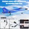 SU-27 RC Airplane,2.4GHz 2 Channel Remote Control Plane with Gyro Night Lights and 1 Batteries, Easy to Fly