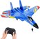 SU-27 RC Airplane,2.4GHz 2 Channel Remote Control Plane with Gyro Night Lights and 1 Batteries, Easy to Fly