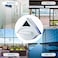 Window Cleaning Squeegee Tool, Double Sided Magnetic Glass Cleaner Wiper with Surface Brush, Cleaning Tool