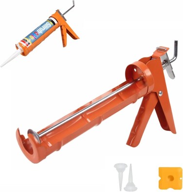 Silicone Glue Gun with Durable Construction, Easy-to-Use Design, and Comfortable Grip for Precise Application of Sealants and Adhesives