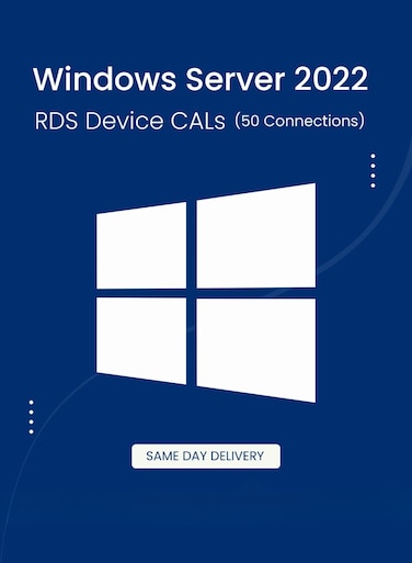 Microsoft Windows Server 2022 RDS Device CALs (50 Connections)   Digital License   SAME DAY DELIVERY