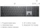 DELL Wireless Keyboard &amp; Mouse COMBO, Grey, Eng/Arab - KM7321W
