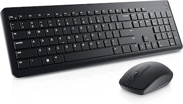 Dell KM3322W Wireless Keyboard And Mouse ( Arabic/English ) Black, 45cm, KM3322W-WirelessKM