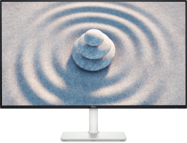 Dell S2725H Monitor, 27&quot; FHD IPS Display, 1920 x 1080 Resolution, 100Hz Refresh Rate, 4ms (Extreme Mode) Response Time, Built-In Speakers, 16.7m Color Support, 4 Star TUV Eye Support, White