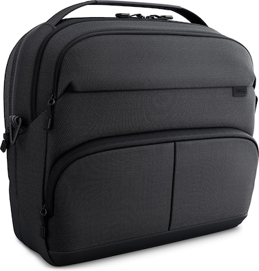 Dell CC5626 Laptop Briefcase, 17L, 53% Recycled Material   Padded laptop compartment, waterproof zips, removable shoulder strap, black, 635 g, 383 x 310 x 120 mm
