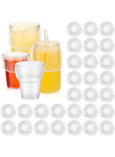 Pcs Disposable Cup Covers for Drinks Safety Plastic Drink Covers for Alcohol Protection Wine Beverage Bar Club Banquet Party Supplies(Clear)