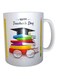 Print Happy Teacher's Day Printed Mug Green/Yellow/Red Standard