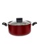 Safecook Non-Stick Covered Stockpot Red 30cm