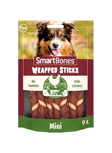 SmartBones Chicken Wrap- Mini Sticks Chicken 9 Pk