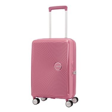 American Tourister Curio Spinner 55 cm - Peach Blossom - 3 Years Global Warranty