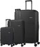 American Tourister Novastream Suitcase, Set of 3, (55 + 67 + 77 cm), 4 Spinner Wheels, Hard Top, Polycarbonate, Dark Slate,Divider Pad,Expandable,RPET,TSA Lock - 3 Years Global Warranty