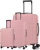 American Tourister Novastream Suitcase, Set of 3, (55 + 67 + 77 cm), 4 Spinner Wheels, Hard Top, Polycarbonate, Vintage Pink,Divider Pad,Expandable,RPET,TSA Lock - 3 Years Global Warranty