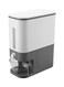 Rice Storage Automatic Box/Container - Large Sealed Kitchen Grain &amp; Rice Dispenser with Lid, 12KG (Gray) Grey 34 x17x41cm