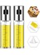 2 Pcs Oil Sprayer for Cooking, Stainless Steel Glass Spray Bottle&iuml;&frac14;&OElig;Olive Oil Spray Bottle with Scale Air Fryer Accessories&iuml;&frac14;&OElig;Leak Proof&iuml;&frac14;&OElig;Durable&iuml;&frac14;&OElig;for Salad, BBQ, Kitchen Baking, Roasting