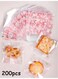 Self-Adhesive Cookie Bags &acirc;&euro;&ldquo; 7x7cm for Bakery, Candy, Cookies, Chocolate