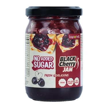 Laperva No Added Sugar Jam, Black Cherry, 235 Gm